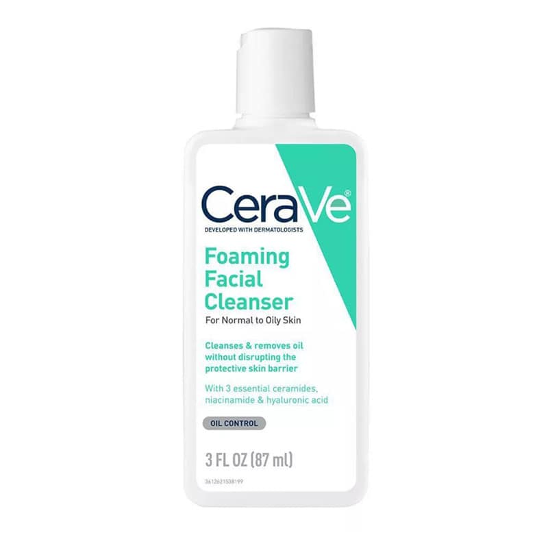 Cerave Foaming Facial Cleanser For Normal To Oily Skin – 87ml