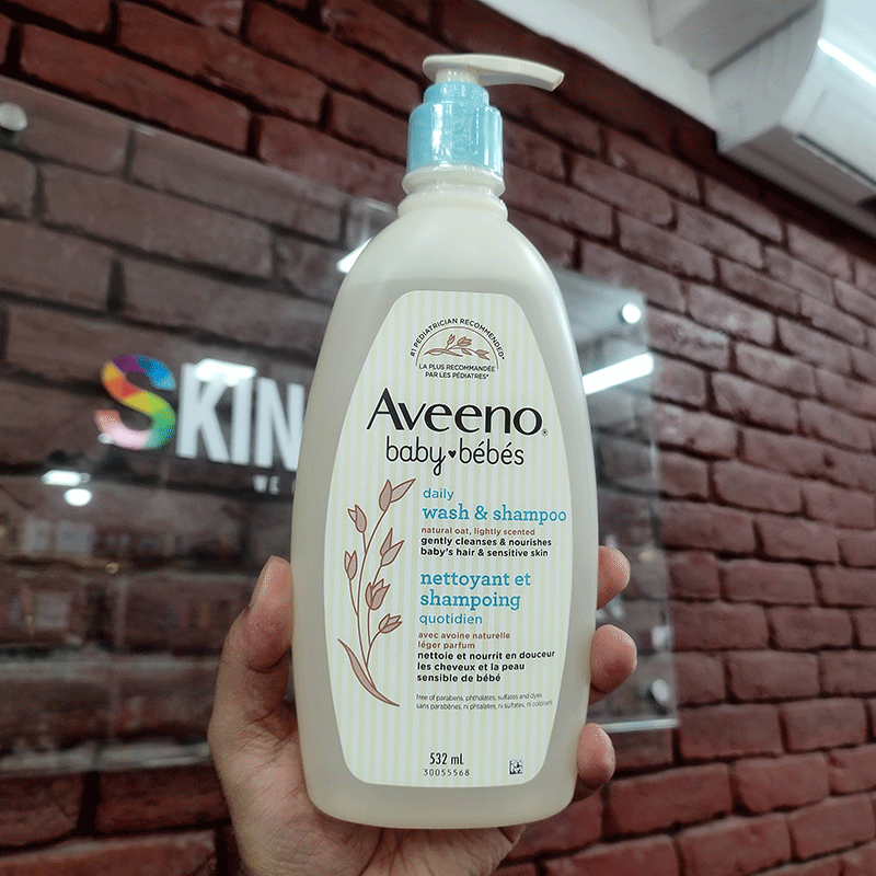 Aveeno Baby Daily Moisture Wash & Shampoo (532ml)