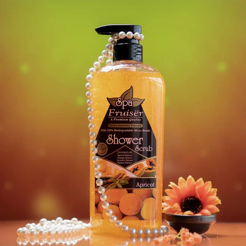 Fruiser Apricot Spa Shower Scrub – 730ml