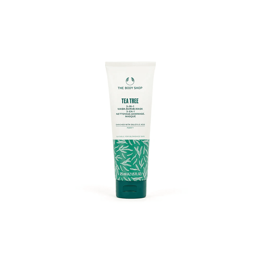 The Body Shop Tea Tree 3-in-1 Wash Scrub Mask – 125ml