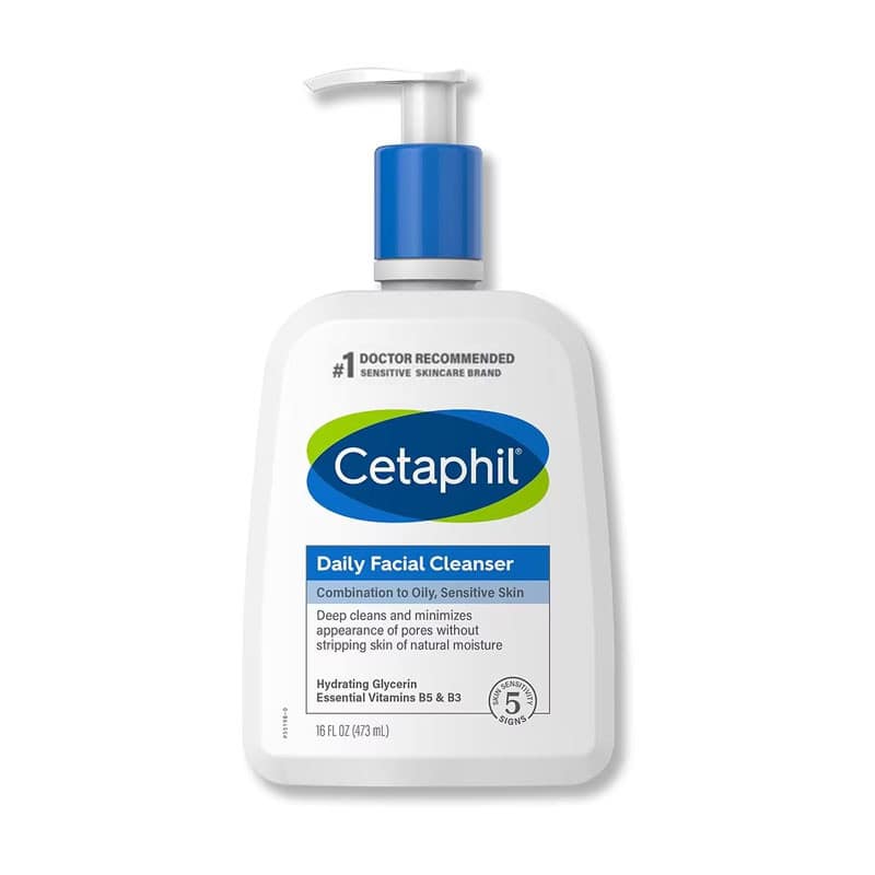 Cetaphil Daily Facial Cleanser Combination To oily, Sensitive Skin – 473ml
