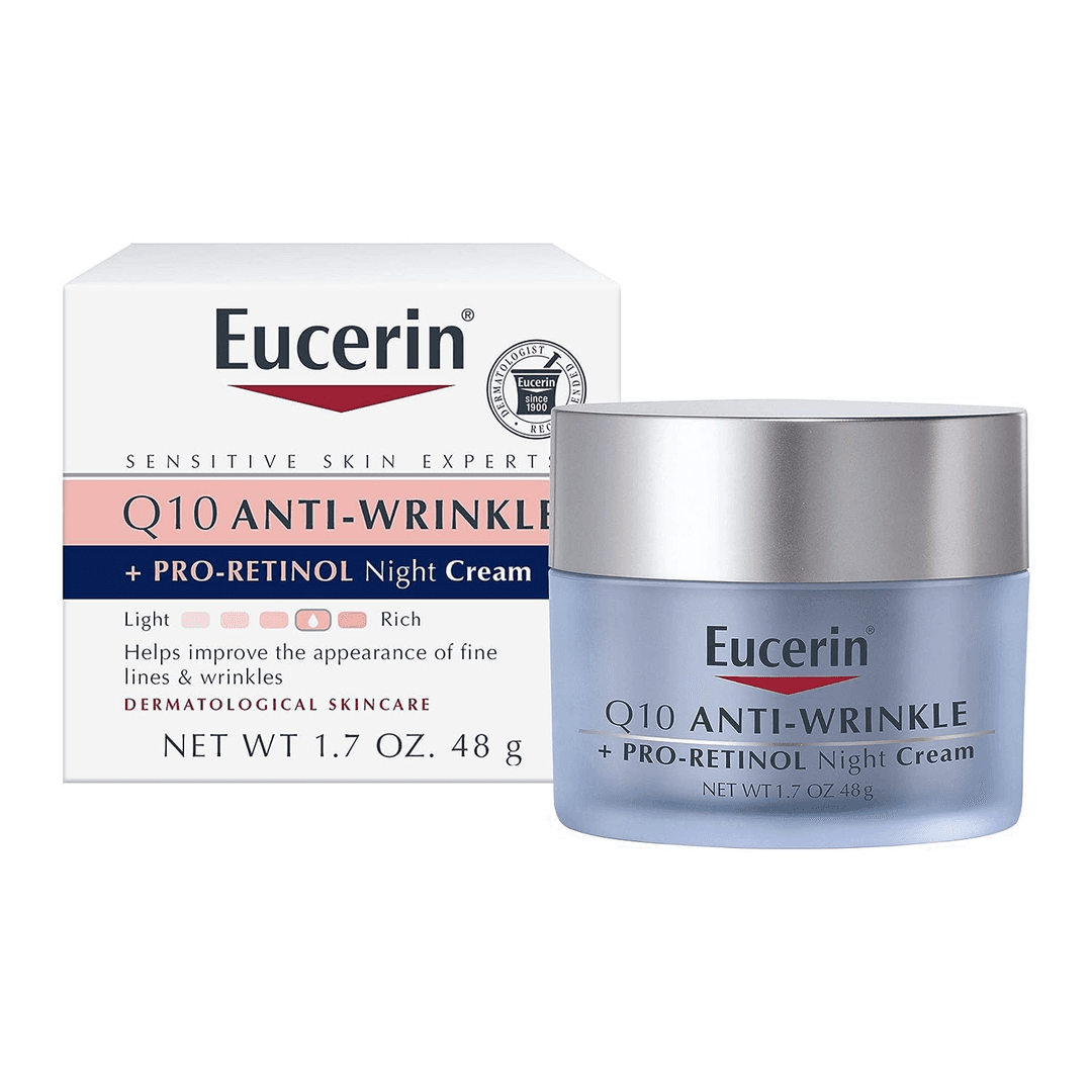 Eucerin Q10 Anti-Wrinkle + Pro-Retinol Night Cream – 48g