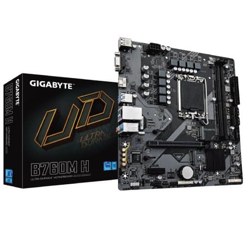 Gigabyte Intel Chipset B760M H DDR5 13th and 12th Gen mATX Motherboard