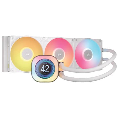 Corsair iCUE LINK TITAN 360 RX LCD Liquid CPU Cooler – White, CW-9061026-WW