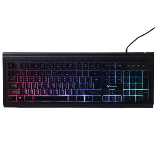 XTREME K502R RGB BACKLIT USB-BANGLA, BLACK KEYBOARD