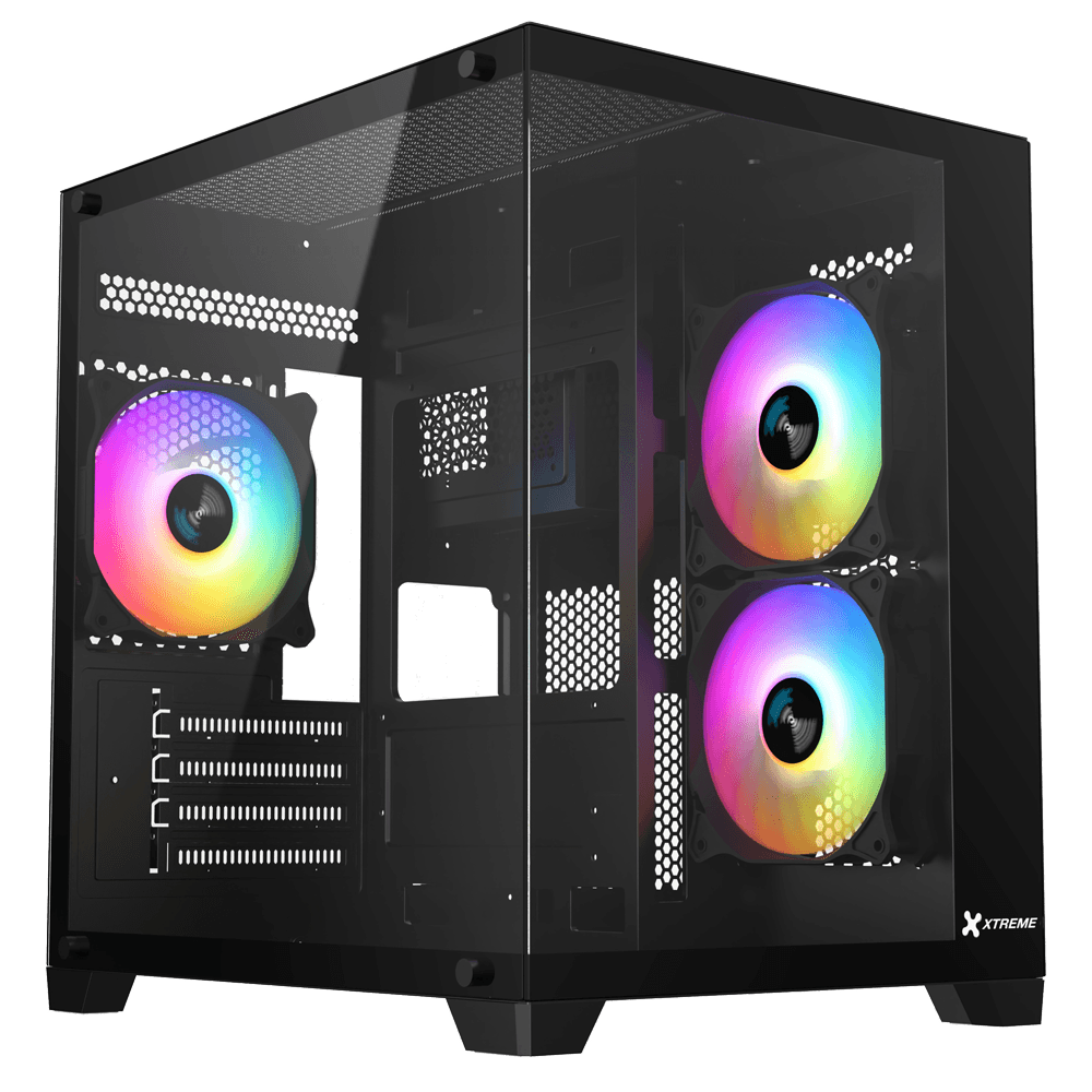 Xtreme S270B ARGB Mid Tower Casing With 3 ARGB Fan
