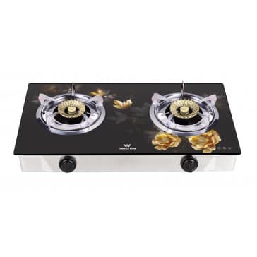 Walton WGS-ULTRAFLAME DOUBLE (LPG/NG) Glass Top Double Burner