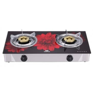 Walton WGS-GDC10 (LPG / NG) Glass Top Double Burner