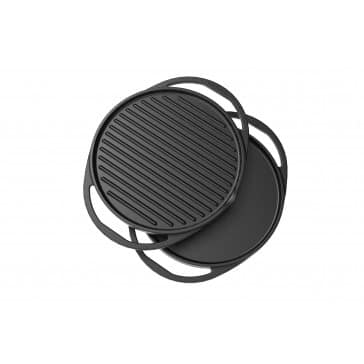 Walton CAST IRON TAWA N GRILL 2 IN 1 28CM Cast Iron Series