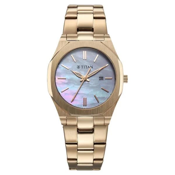 Titan Workday 95295WM01 Stainless Steel Strap Watch For Women