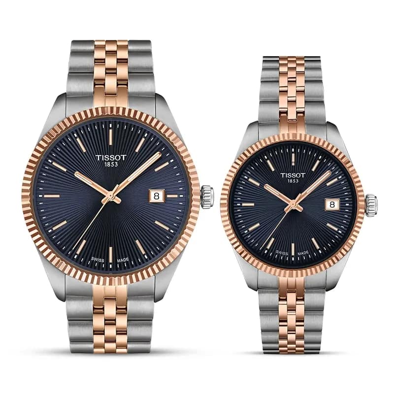 Tissot Ballade Blue Dial Couple Watch | T156.410.22.041.00 | T156.210.22.041.00