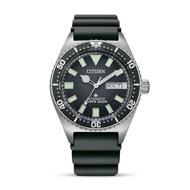 CITIZEN AUTOMATIC GENTS WATCH BLACK DIAL - NY0120-01E