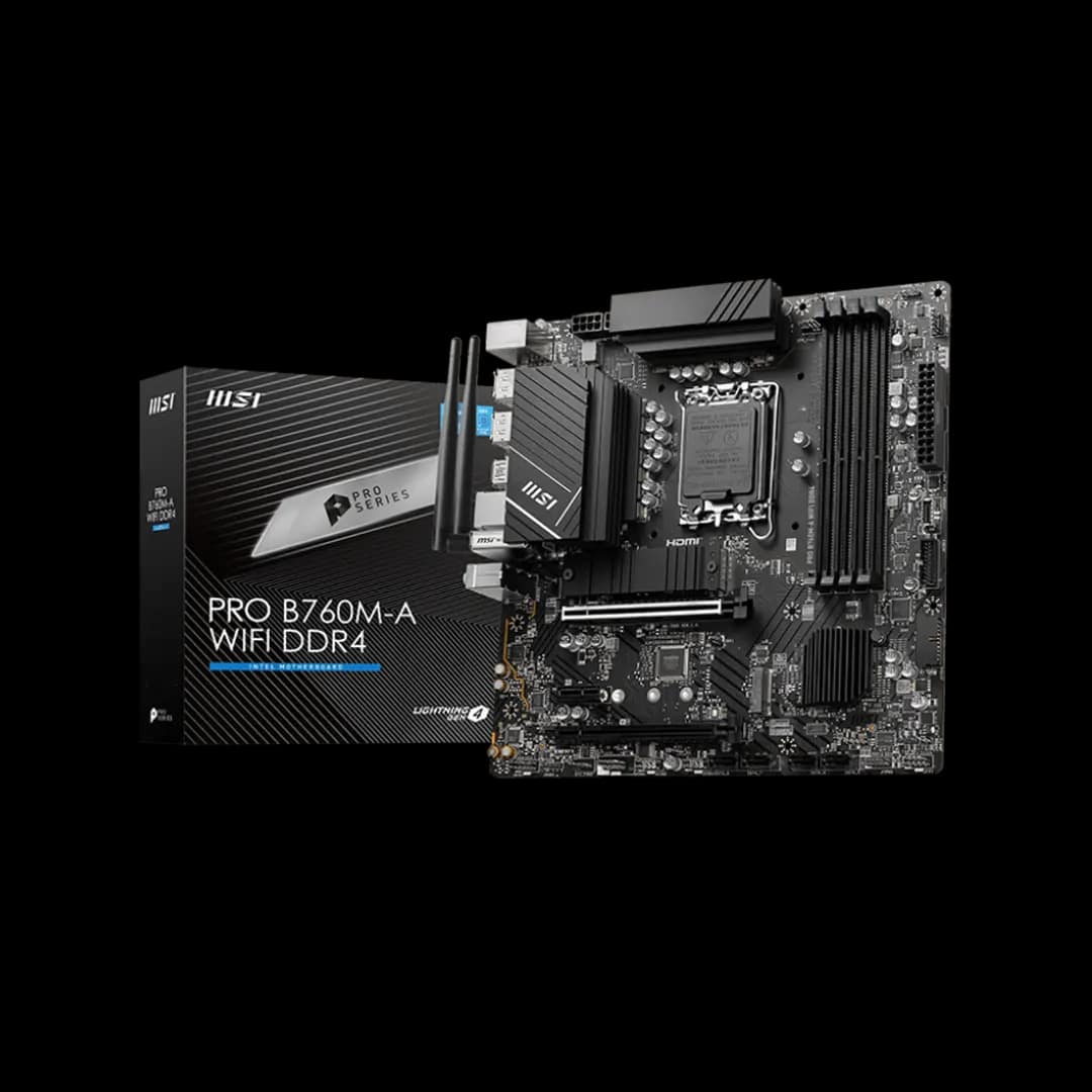 MSI PRO B760M-A WIFI DDR4 mATX Motherboard