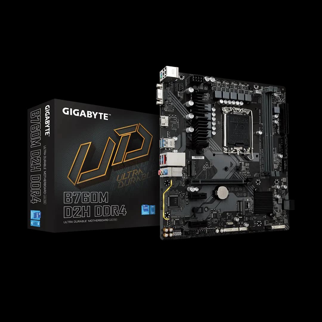 GIGABYTE B760M D2H DDR4 (rev. 1.0) 13th and 12th Gen Motherboard