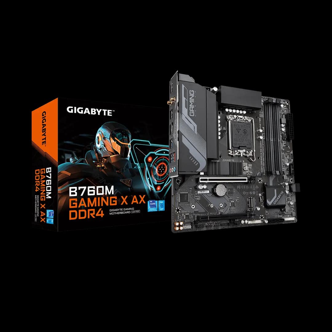 GIGABYTE B760M GAMING X AX DDR4 (rev. 1.x) 13th and 12th Gen ATX Motherboard