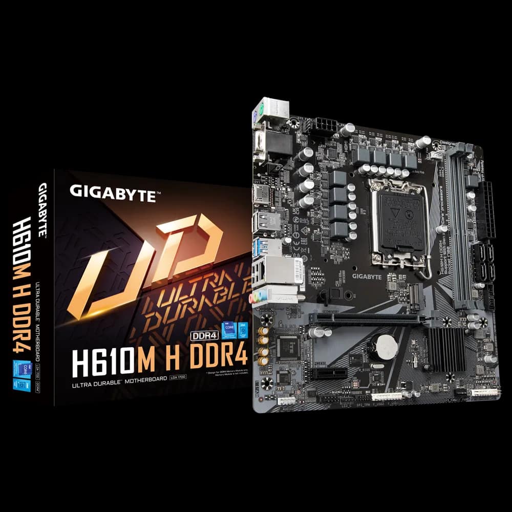 Gigabyte H610M H DDR4 12th Gen Micro ATX Motherboard