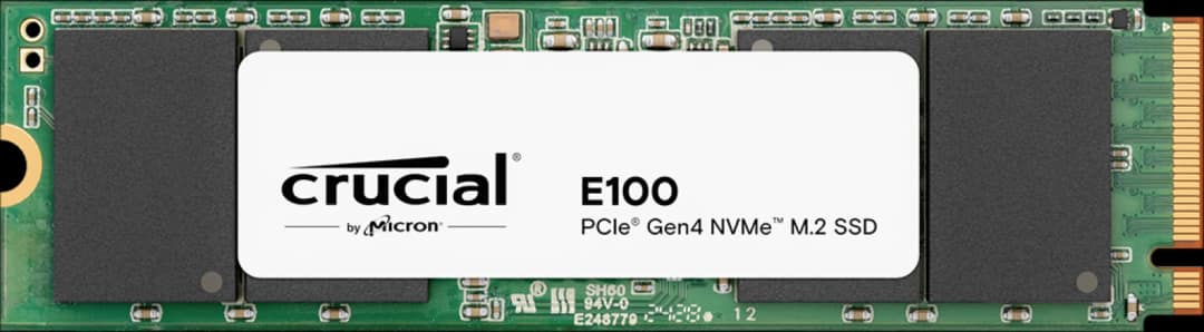 Crucial E100 2TB PCIe Gen4 NVMe M.2 SSD