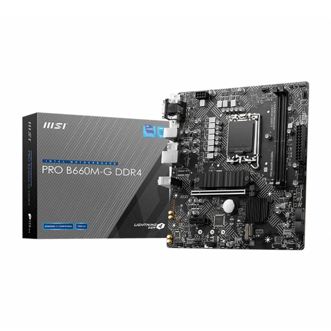12th Gen mATX Motherboard MSI PRO B660M-G DDR4