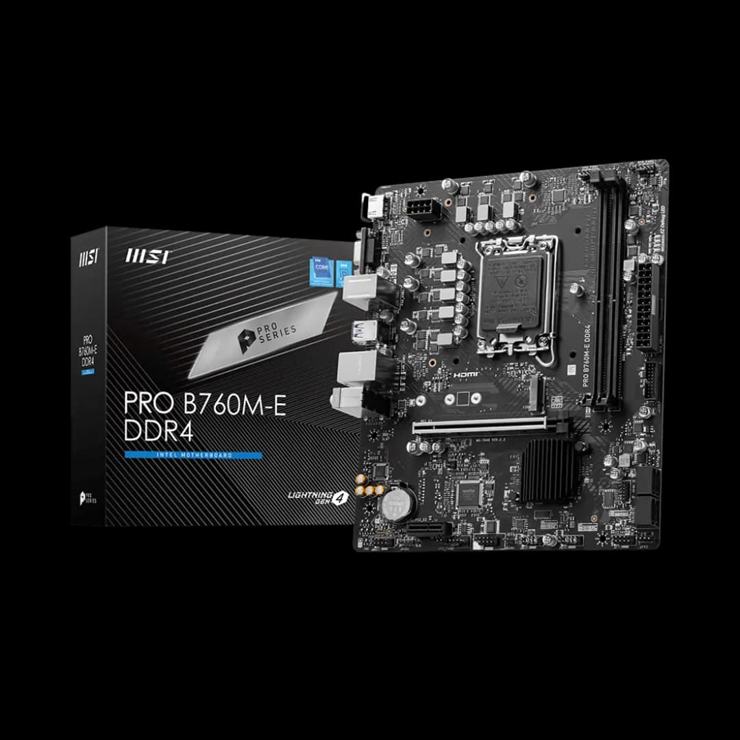 MSI PRO B760M-E DDR4 mATX Motherboard