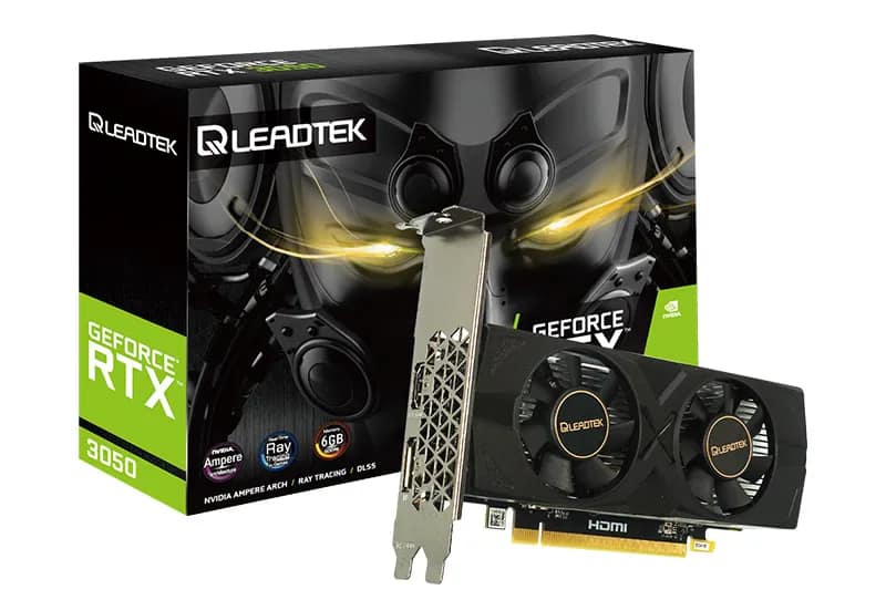 NVidia Leadtek WinFast RTX 3050 LP 6G Graphics Card