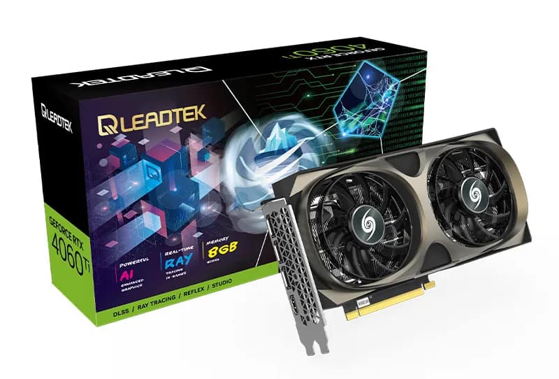 NVidia Leadtek WinFast RTX 4060 Ti HURRICANE 8G Graphics Card
