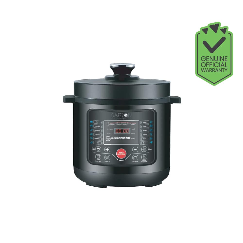 Saffron 5L Electric Pressure Cooker (Black)