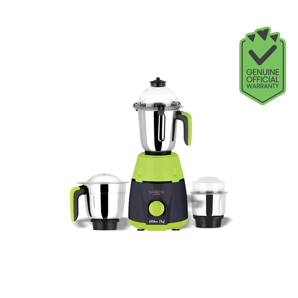 Saffron Kitchen Chef (3 Jar) Green Mixer Grinder