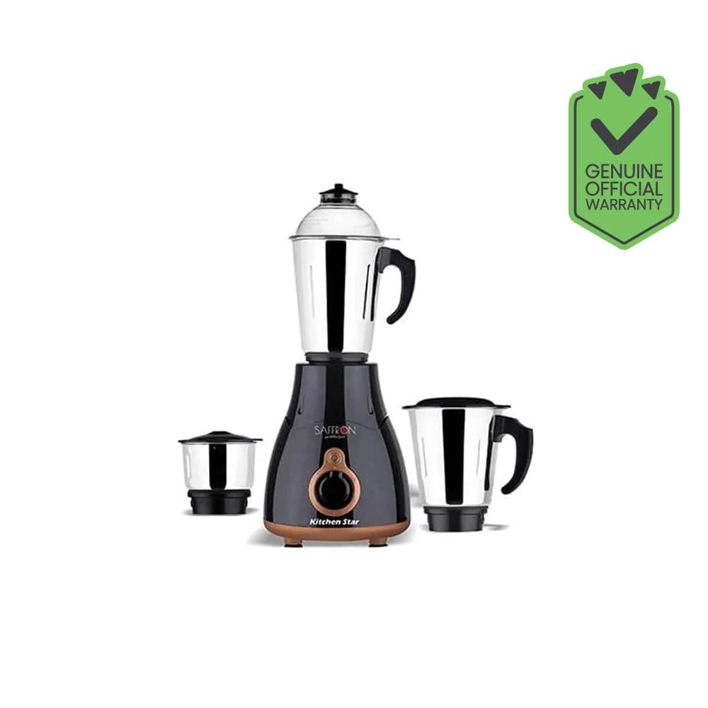 Saffron Kitchen Star (3 Jar) (Black) Mixer Grinder