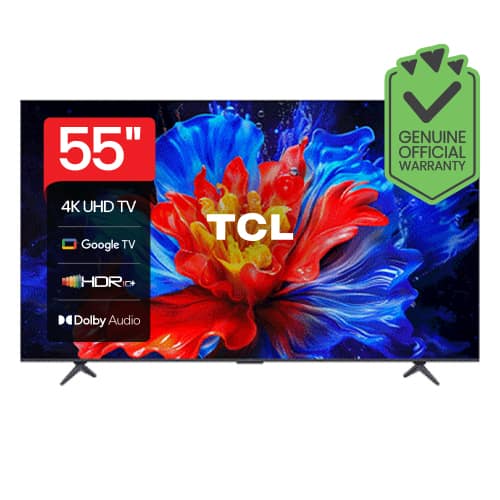 TCL Bezel less 55″ 55P8K QLED 4K SMART Dolby Atmos DTS Voice Control WIFI Google TV