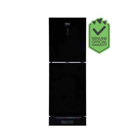 Beko B5RDSB257AGB Black 252L Glass Door Inverter Refrigerator
