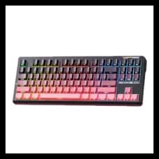 LINGBAO K87 Tri-Mode Gaming Keyboard Gradient Pink