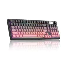 MAGEGEE GK960 Tri mode Gaming Keyboard Black Pink