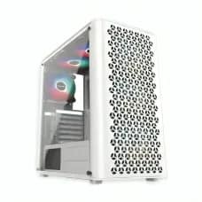 PC Power PP-GS2407 WH Trinity Mesh White Gaming Casing