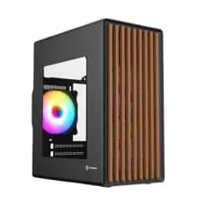 Revenger WOODPECKER ARGB Mesh Mid Tower Black M-ATX Gaming Desktop Case with 3 ARGB Fan