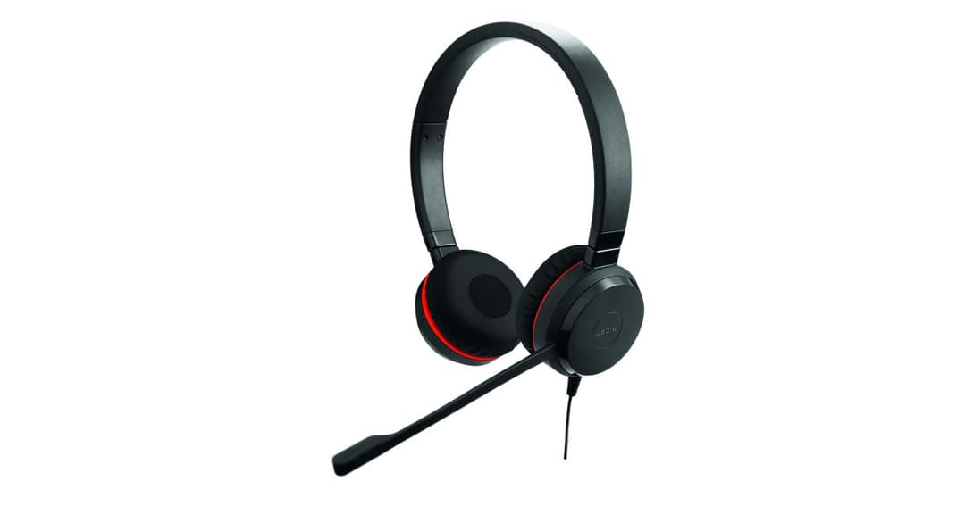 Jabra Evolve 30 MS DUO Dual Ear USB & 3.5mm Noise Cancelling Head Phone Black