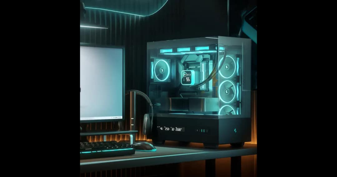 Deepcool CH690 DIGITAL WH Mid-Tower ATX Gaming Casing