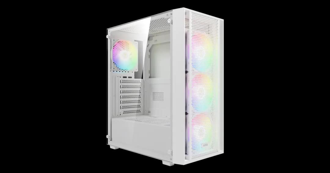 Gamdias AURA GC2 ELITE WH Perforated RGB Mid-Tower Casing