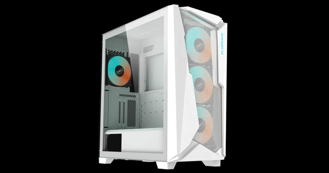 GIGABYTE C301 GLASS WHITE Mid Tower E-ATX Gaming Case
