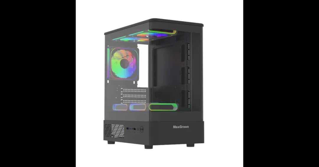 MaxGreen Curve Arylic 312 Mid Tower mATX Gaming Casing