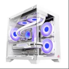 Monarch Mystery Mini Box X5 RGB Gaming Case White