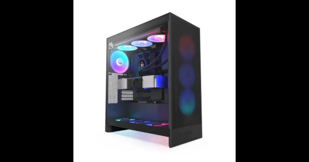 NZXT H7 Flow RGB 2024 Mid-Tower ATX Airflow Casing With 360 RGB Fan