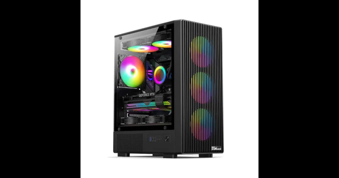 PC Power Air X Mesh BK mATX Mid Tower Gaming Casing
