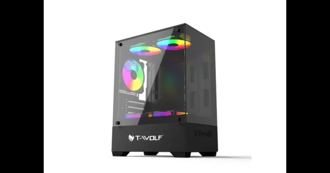 T-Wolf Ice Cooler X5 ARGB M-ATX Mid Tower Gaming Casing