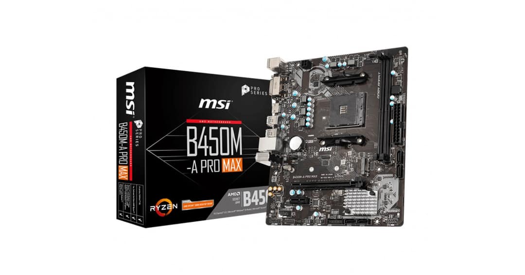 MSI B450M-A PRO MAX AMD AM4 Motherboard