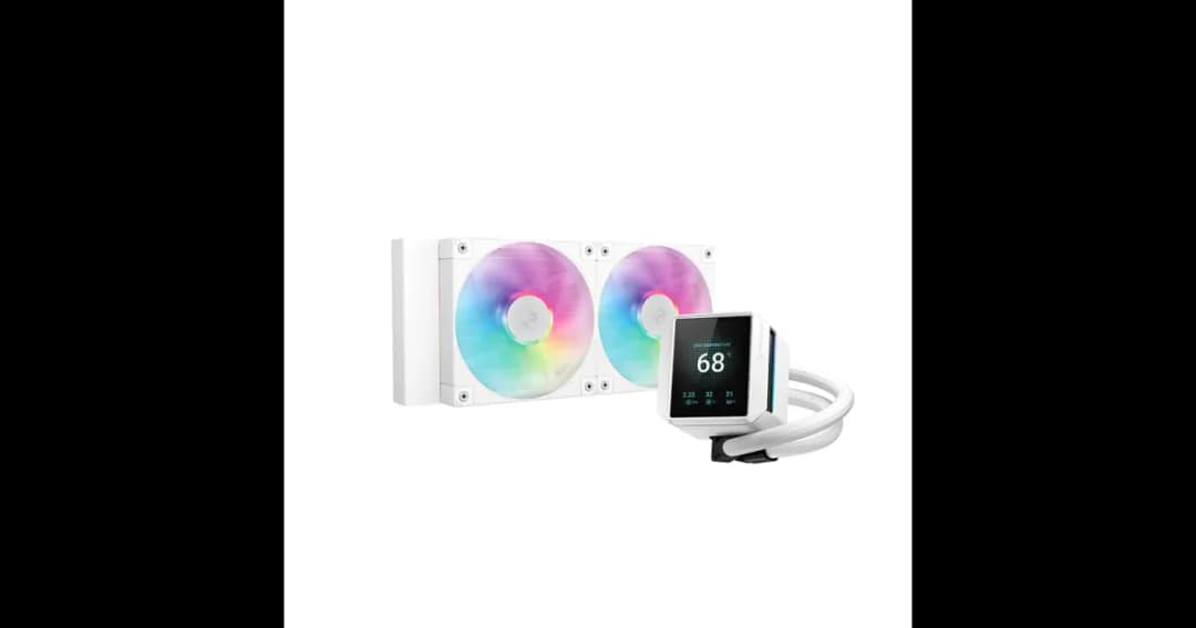 DeepCool MYSTIQUE 240 WH ARGB 240mm Liquid CPU Cooler With Display