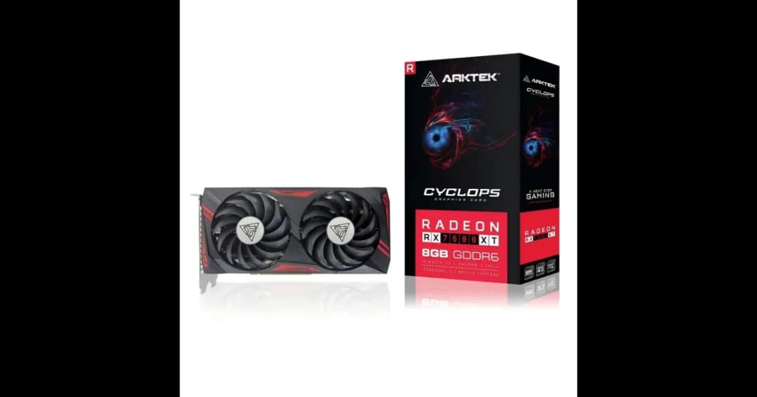 ARKTEK AMD Radeon RX 7600 XT 8GB GDDR6 Graphics Card