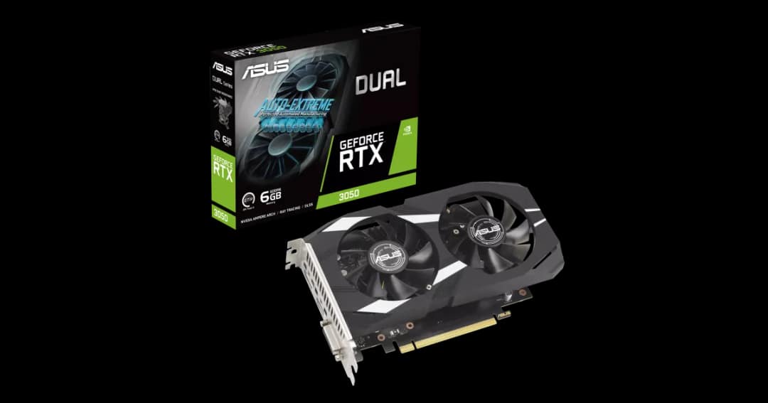 ASUS Dual GeForce RTX 3050 6GB GDDR6 Graphics Card