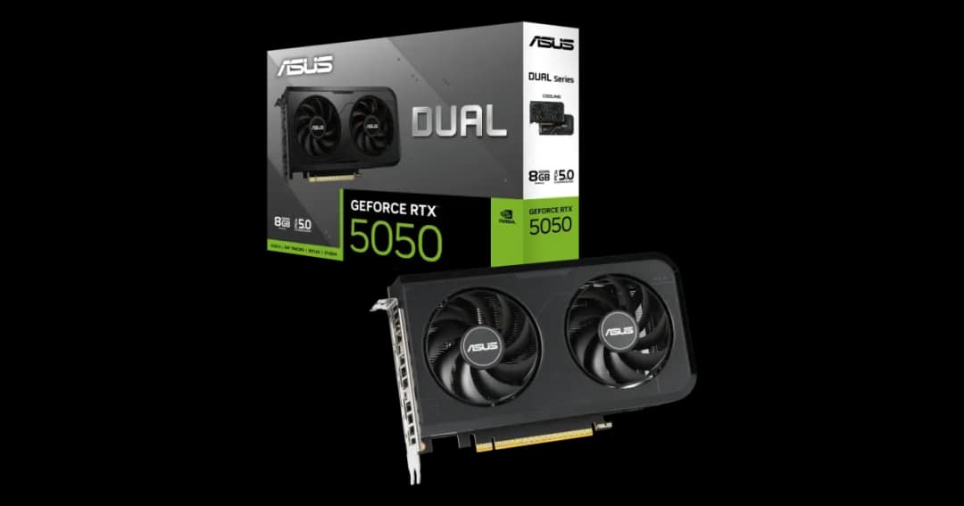 ASUS Dual GeForce RTX 5050 8GB GDDR6 Graphics Card