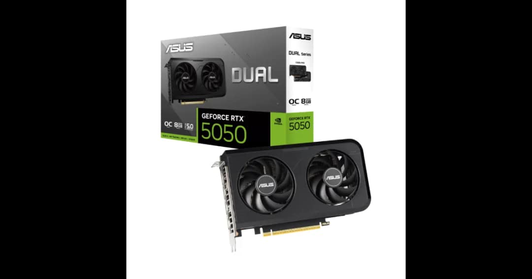 ASUS Dual GeForce RTX 5050 8GB GDDR6 OC Edition Graphics Card