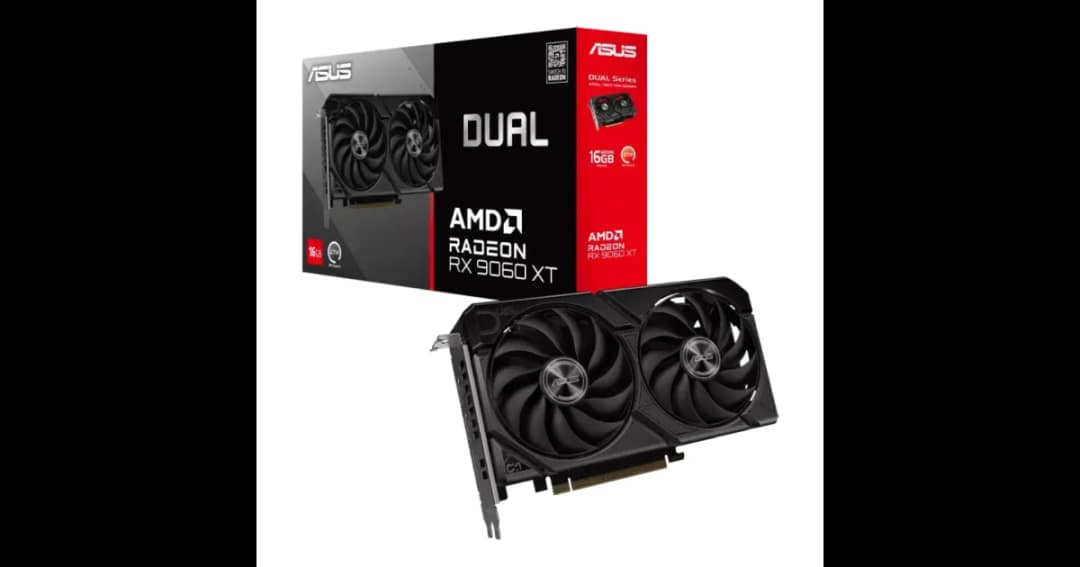ASUS Dual Radeon RX 9060 XT 16GB GDDR6 Graphics Card